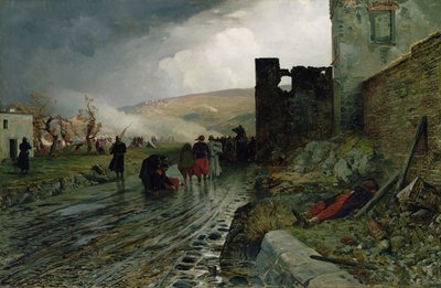 Transporte de prisioneros tras la captura de Metz en 1870, 1872 de Louis Kolitz